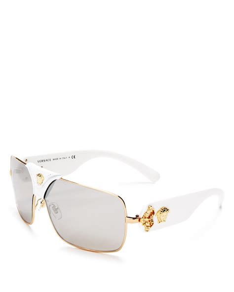 versace mirrored shield aviator sunglasses|genuine Versace sunglasses.